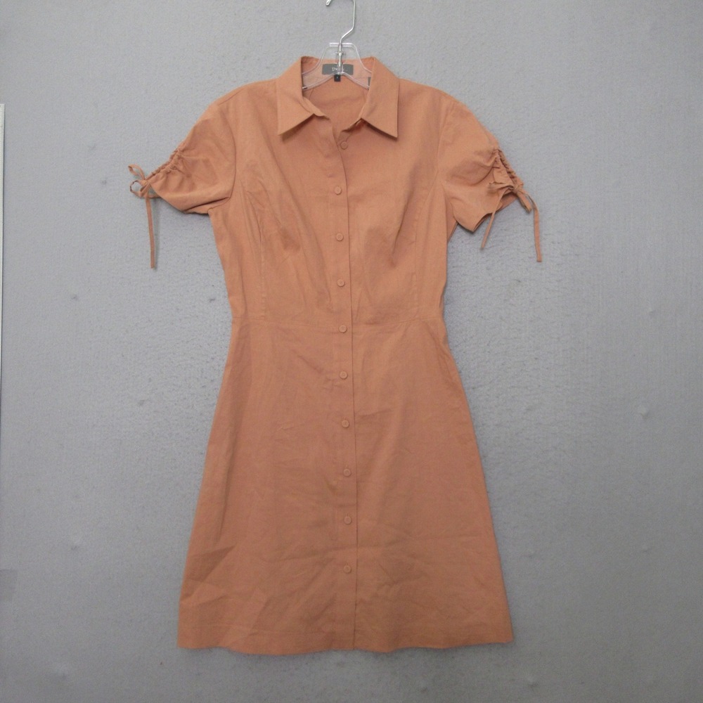 Theory Shirt Dress 2 Linen Blend Quiet Luxury Old Money 90s Minimalist Mini NWT